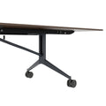 MARA - TIMMY LIBRO Table de conférence | 3200 x 1200 mm (10 à 14 personnes), roulante, pliable, noyer - 12 Thumbnail Image