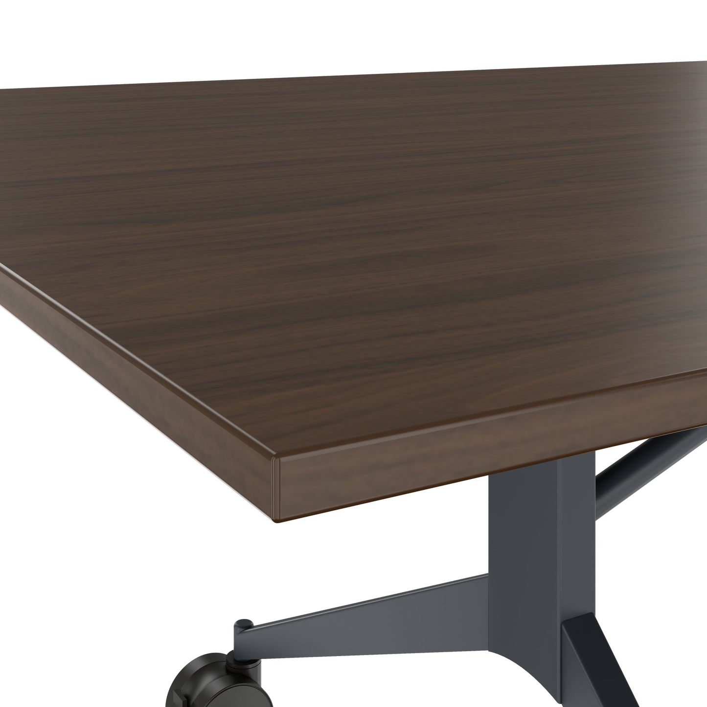 MARA - TIMMY LIBRO Table de conférence | 3200 x 1200 mm (10 à 14 personnes), roulante, pliable, noyer