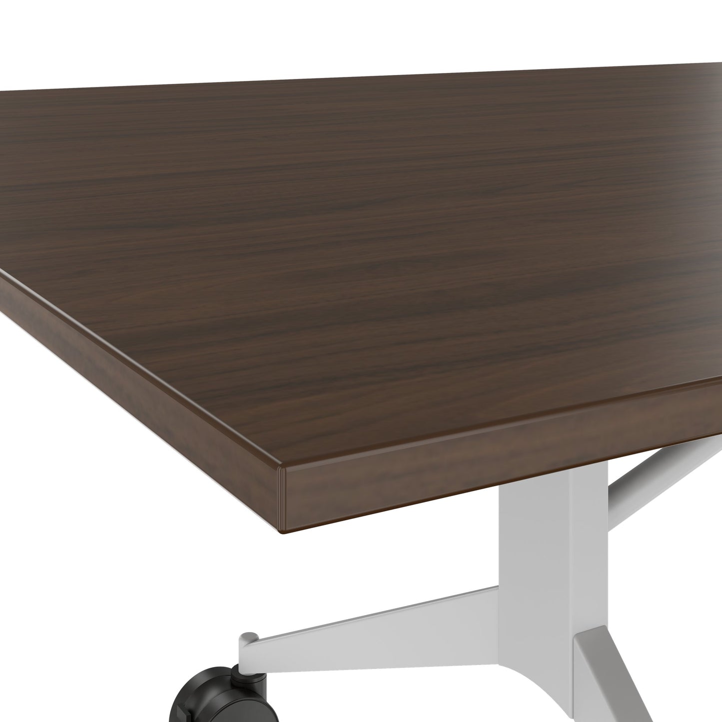 MARA - TIMMY LIBRO Table de conférence | 3200 x 1200 mm (10 à 14 personnes), roulante, pliable, noyer