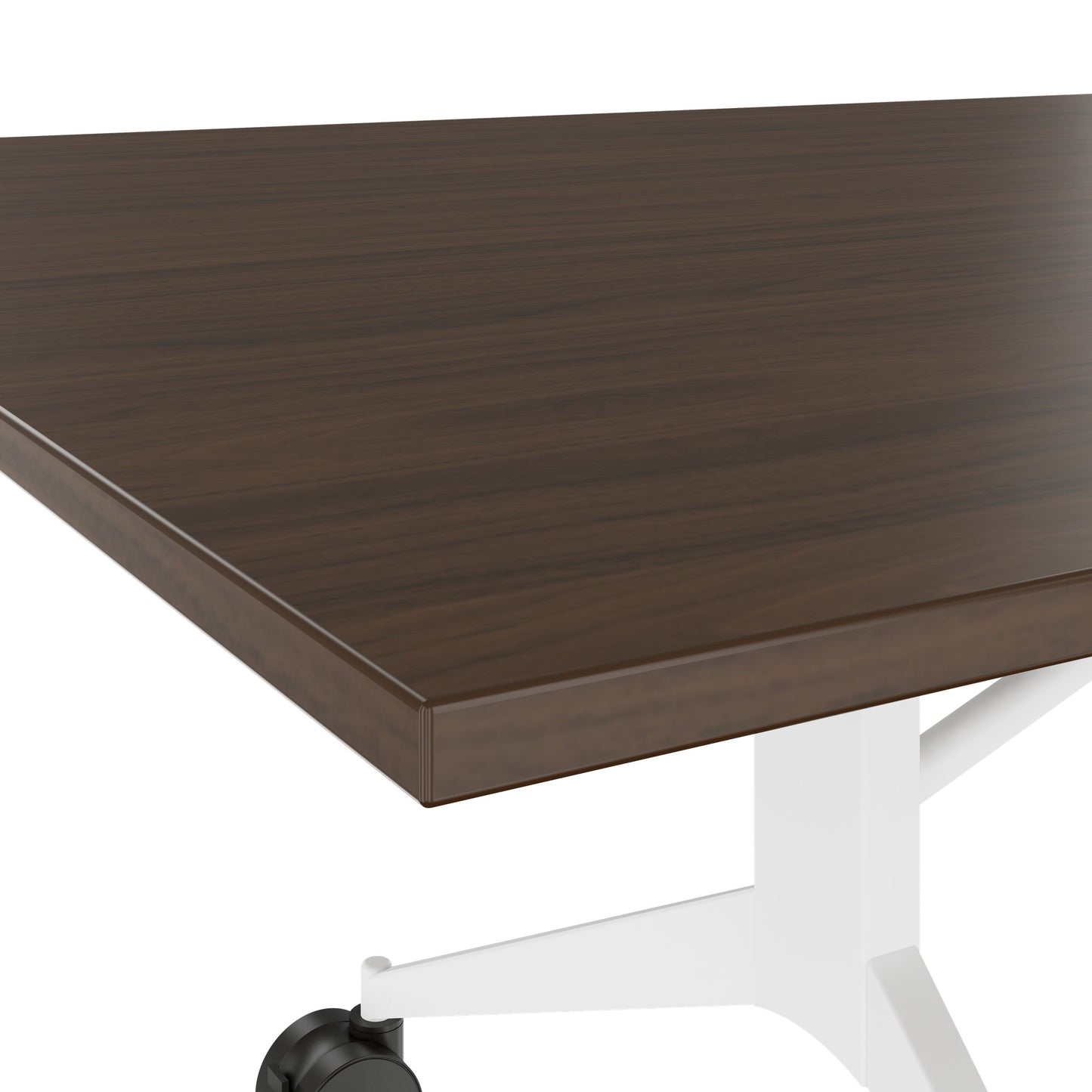 MARA - TIMMY LIBRO Table de conférence | 3200 x 1200 mm (10 à 14 personnes), roulante, pliable, noyer