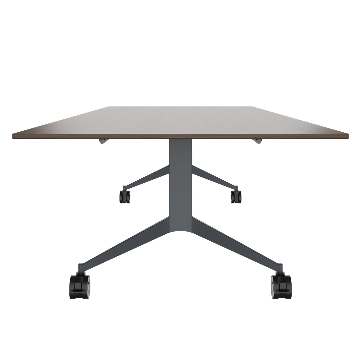 MARA - TIMMY LIBRO Table de conférence | 3200 x 1200 mm (10 à 14 personnes), roulante, pliable, noyer
