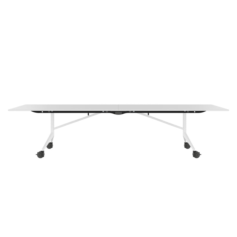 MARA - TIMMY LIBRO Konferenztisch | 3200 x 1200 mm (10 - 14 Personen), rollbar, faltbar, Weiß