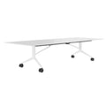 MARA - TIMMY LIBRO Conference table | 3200 x 1200 mm (10 - 14 persons), rollable, foldable, white - 5 Thumbnail Image