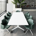 MARA - TIMMY LIBRO Conference table | 3200 x 1200 mm (10 - 14 persons), rollable, foldable, white - 4 Thumbnail Image