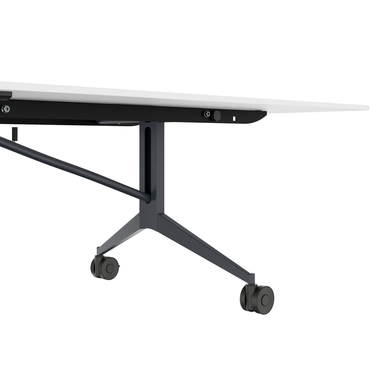MARA - TIMMY LIBRO Conference table | 3200 x 1200 mm (10 - 14 persons), rollable, foldable, white