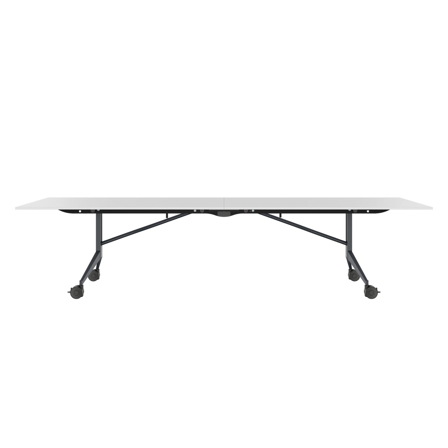 MARA - TIMMY LIBRO Conference table | 3200 x 1200 mm (10 - 14 persons), rollable, foldable, white