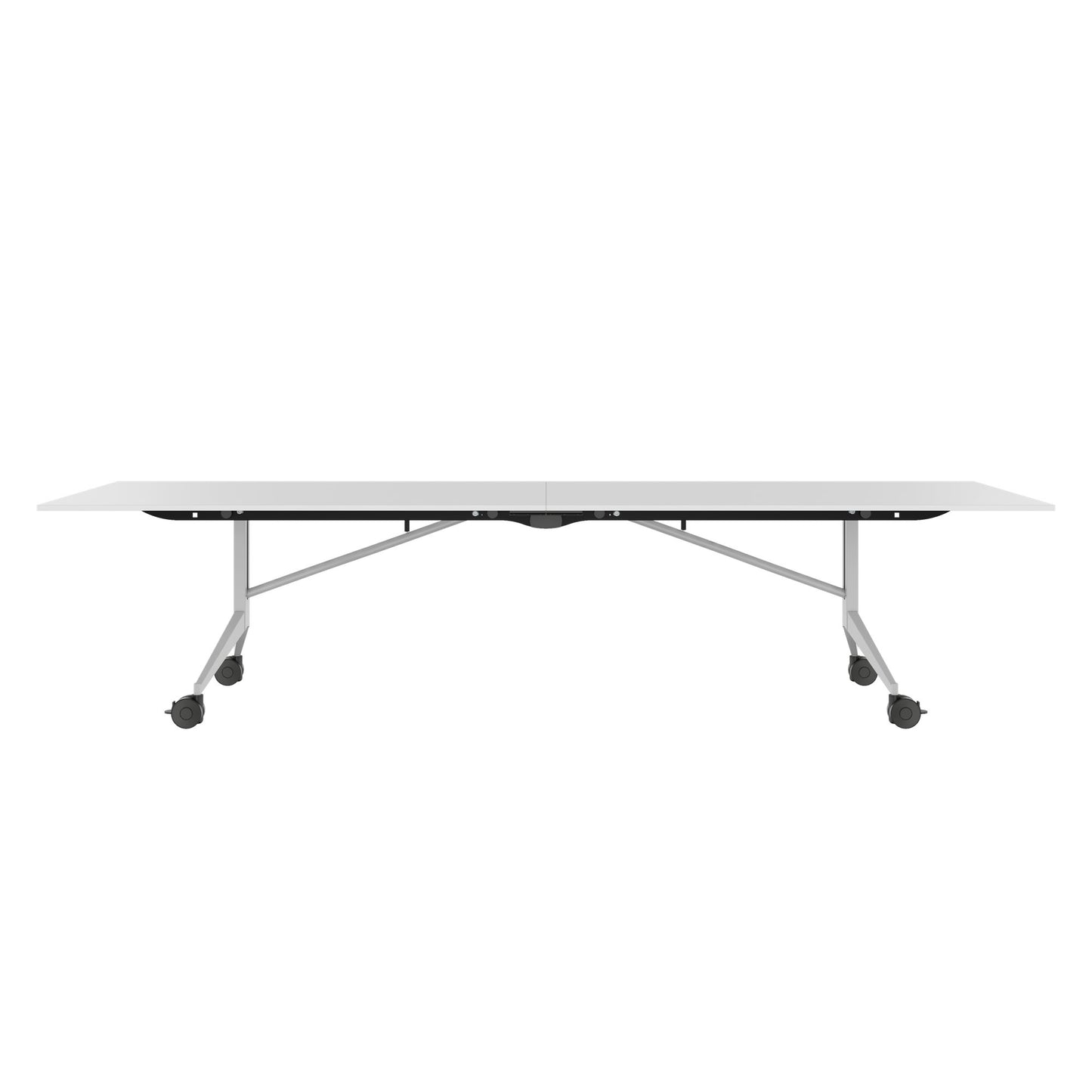 MARA - TIMMY LIBRO Conference table | 3200 x 1200 mm (10 - 14 persons), rollable, foldable, white