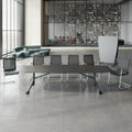 MARA - TIMMY LIBRO Konferenztisch | Bootsform, 3200 x 1200 mm (10 - 14 Personen), rollbar, faltbar, Anthrazit - 3 Thumbnail Image
