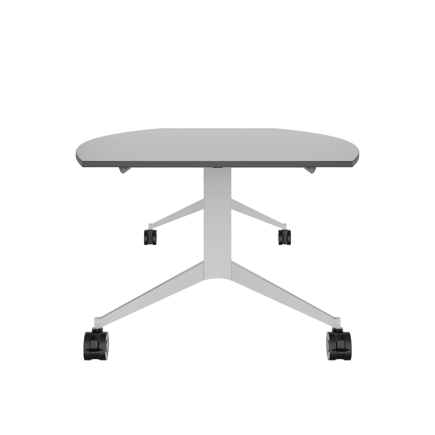 MARA - TIMMY LIBRO Konferenztisch | Bootsform, 3200 x 1200 mm (10 - 14 Personen), rollbar, faltbar, Anthrazit
