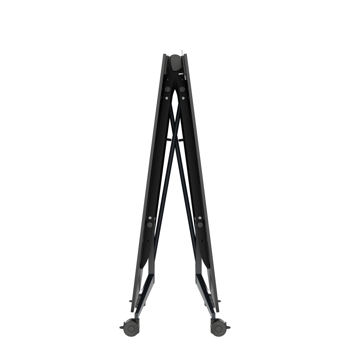 MARA - TIMMY LIBRO Konferenztisch | Bootsform, 3200 x 1200 mm (10 - 14 Personen), rollbar, faltbar, Anthrazit