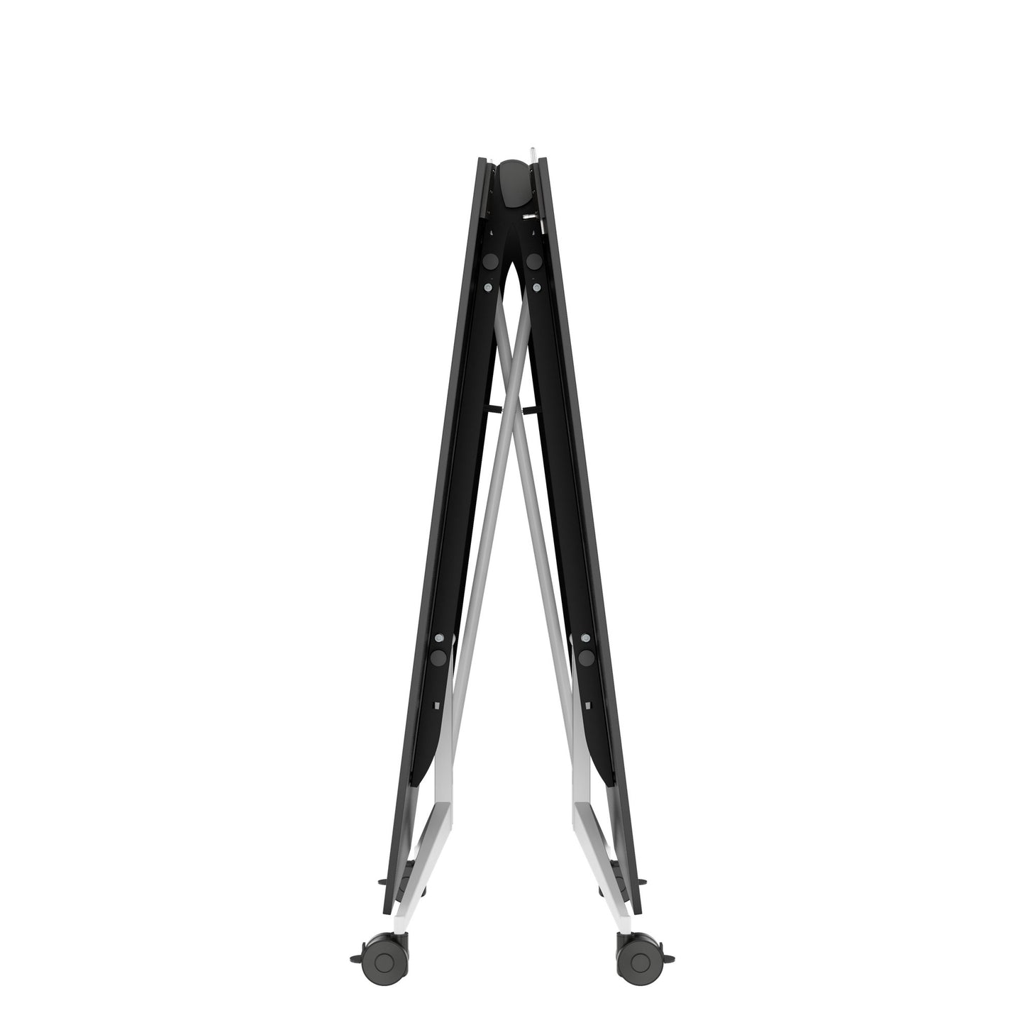 MARA - TIMMY LIBRO Konferenztisch | Bootsform, 3200 x 1200 mm (10 - 14 Personen), rollbar, faltbar, Anthrazit