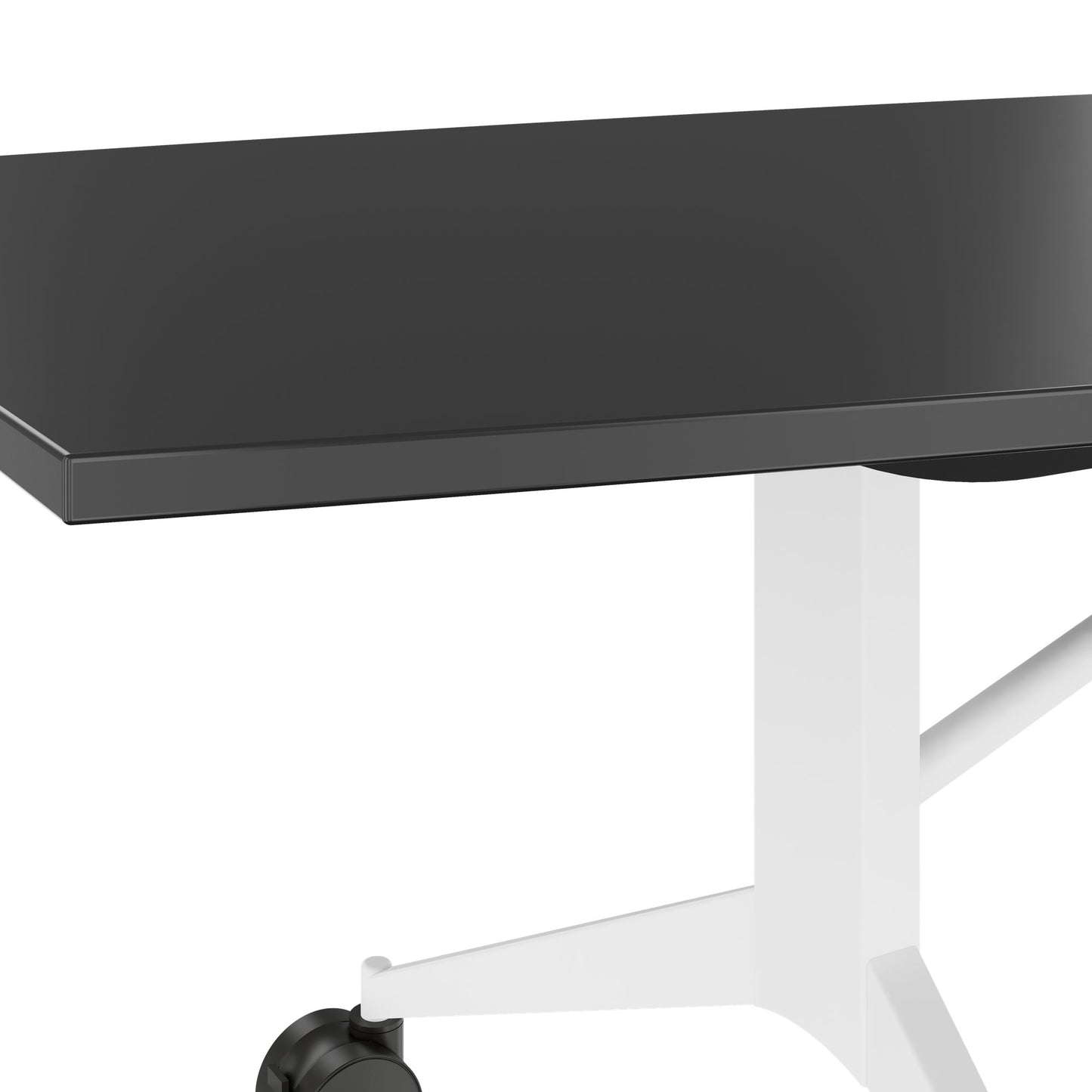 MARA - TIMMY LIBRO Konferenztisch | Bootsform, 3200 x 1200 mm (10 - 14 Personen), rollbar, faltbar, Anthrazit