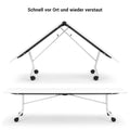MARA - TIMMY LIBRO Konferenztisch | Bootsform, 3200 x 1200 mm (10 - 14 Personen), rollbar, faltbar, Anthrazit - 16 Thumbnail Image
