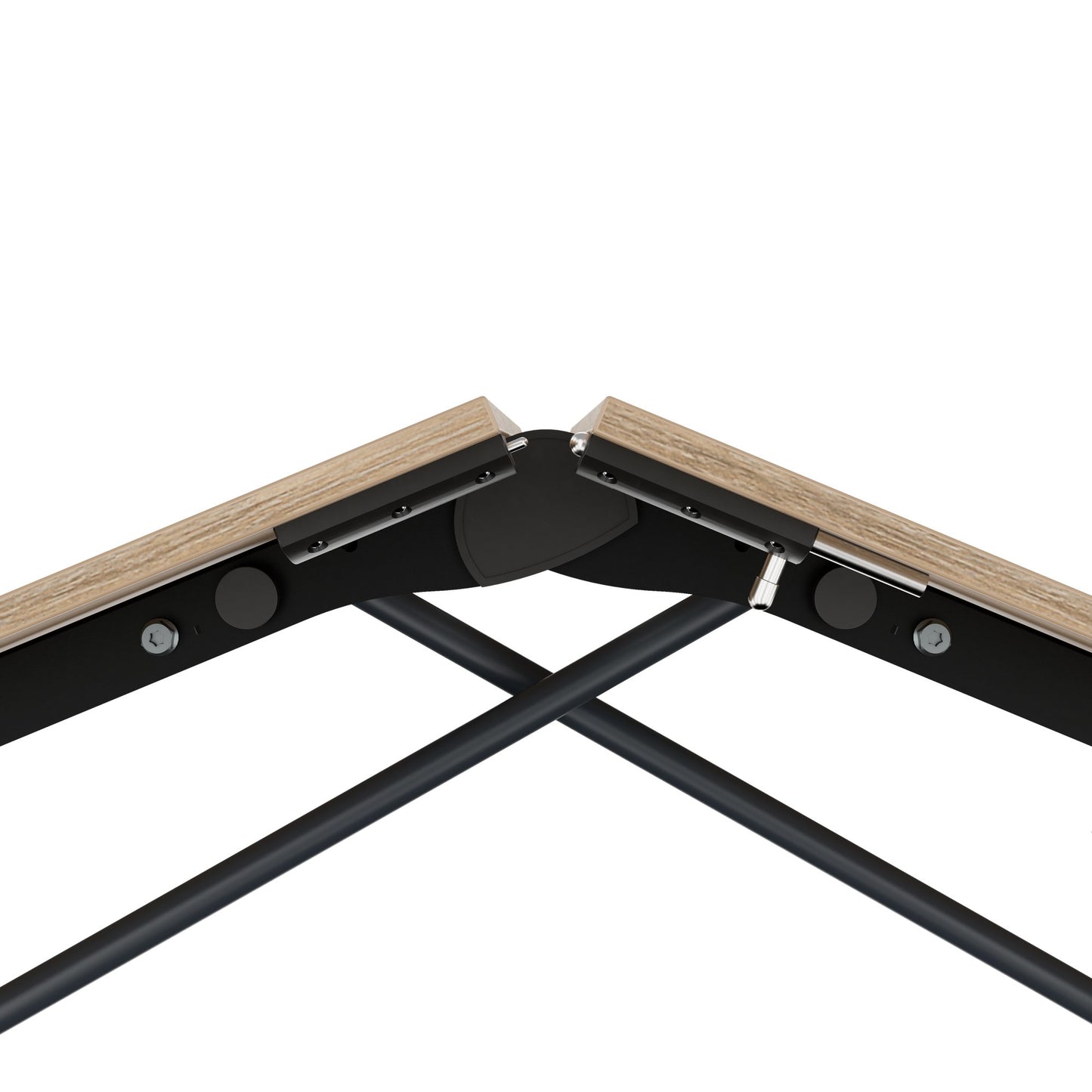 MARA - TIMMY LIBRO Table de conférence | forme bateau, 3200 x 1200 mm (10 à 14 personnes), roulante, pliable, chêne ambré