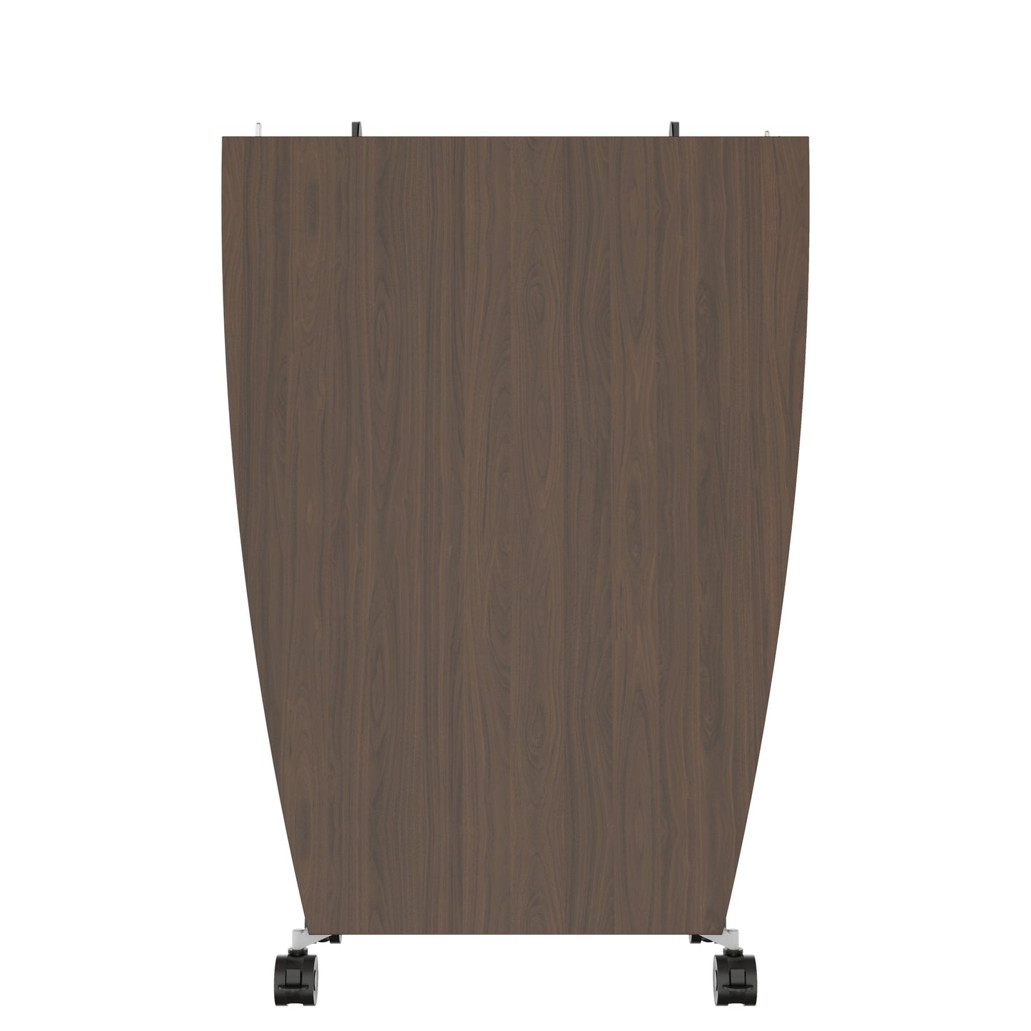 MARA - TIMMY LIBRO Table de conférence | forme bateau, 3200 x 1200 mm (10 à 14 personnes), roulante, pliable, noyer