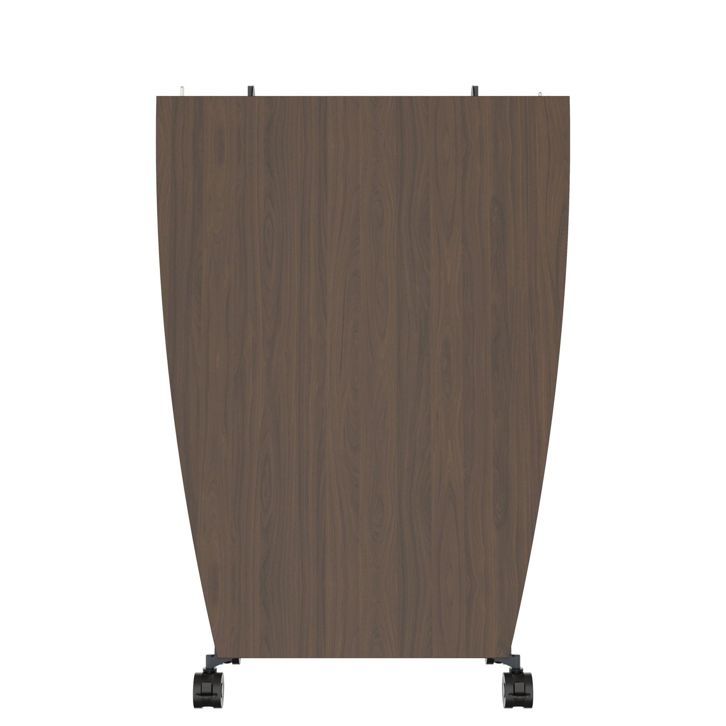 MARA - TIMMY LIBRO Table de conférence | forme bateau, 3200 x 1200 mm (10 à 14 personnes), roulante, pliable, noyer