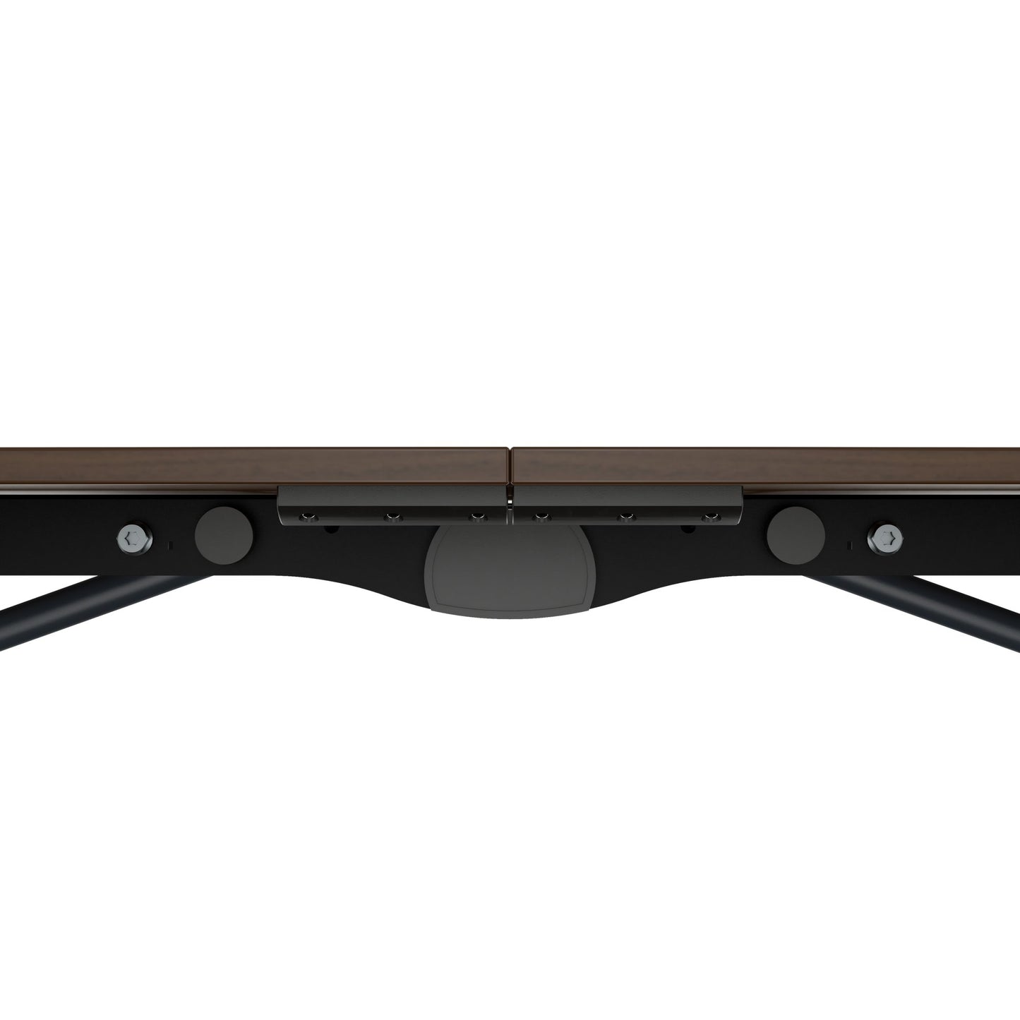 MARA - TIMMY LIBRO Table de conférence | forme bateau, 3200 x 1200 mm (10 à 14 personnes), roulante, pliable, noyer