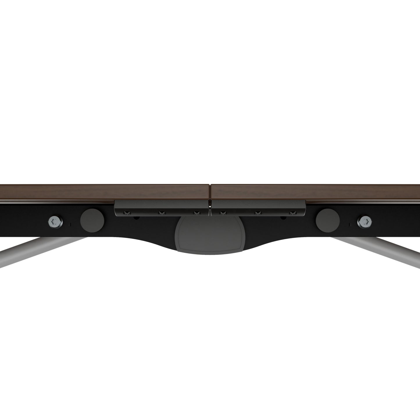 MARA - TIMMY LIBRO Table de conférence | forme bateau, 3200 x 1200 mm (10 à 14 personnes), roulante, pliable, noyer