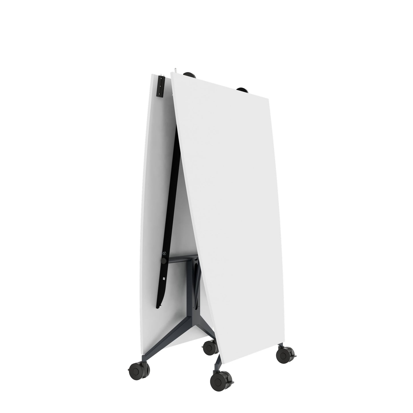 MARA - TIMMY LIBRO Table de conférence | forme bateau, 3200 x 1200 mm (10 - 14 personnes), roulante, pliable, blanc