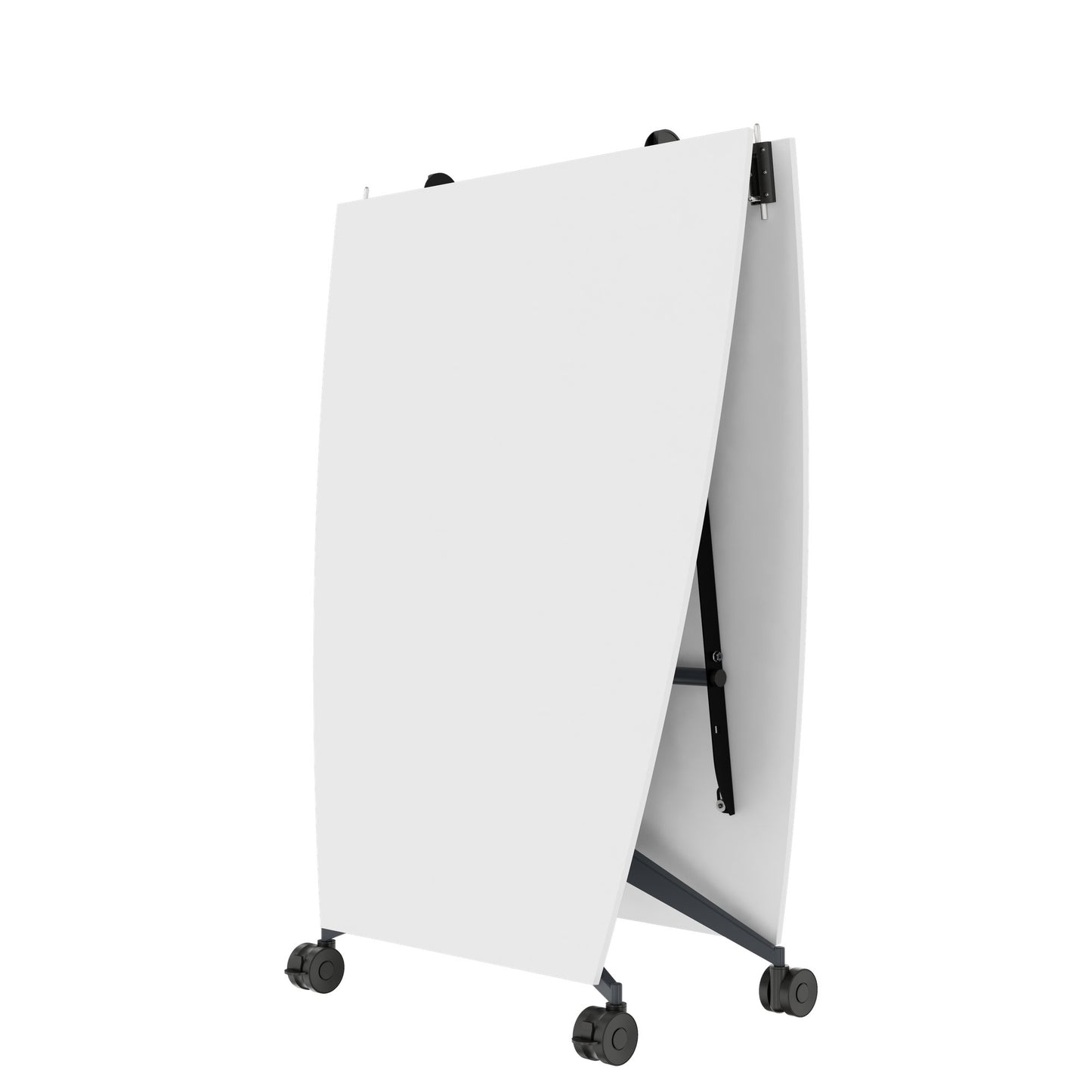 MARA - TIMMY LIBRO Table de conférence | forme bateau, 3200 x 1200 mm (10 - 14 personnes), roulante, pliable, blanc