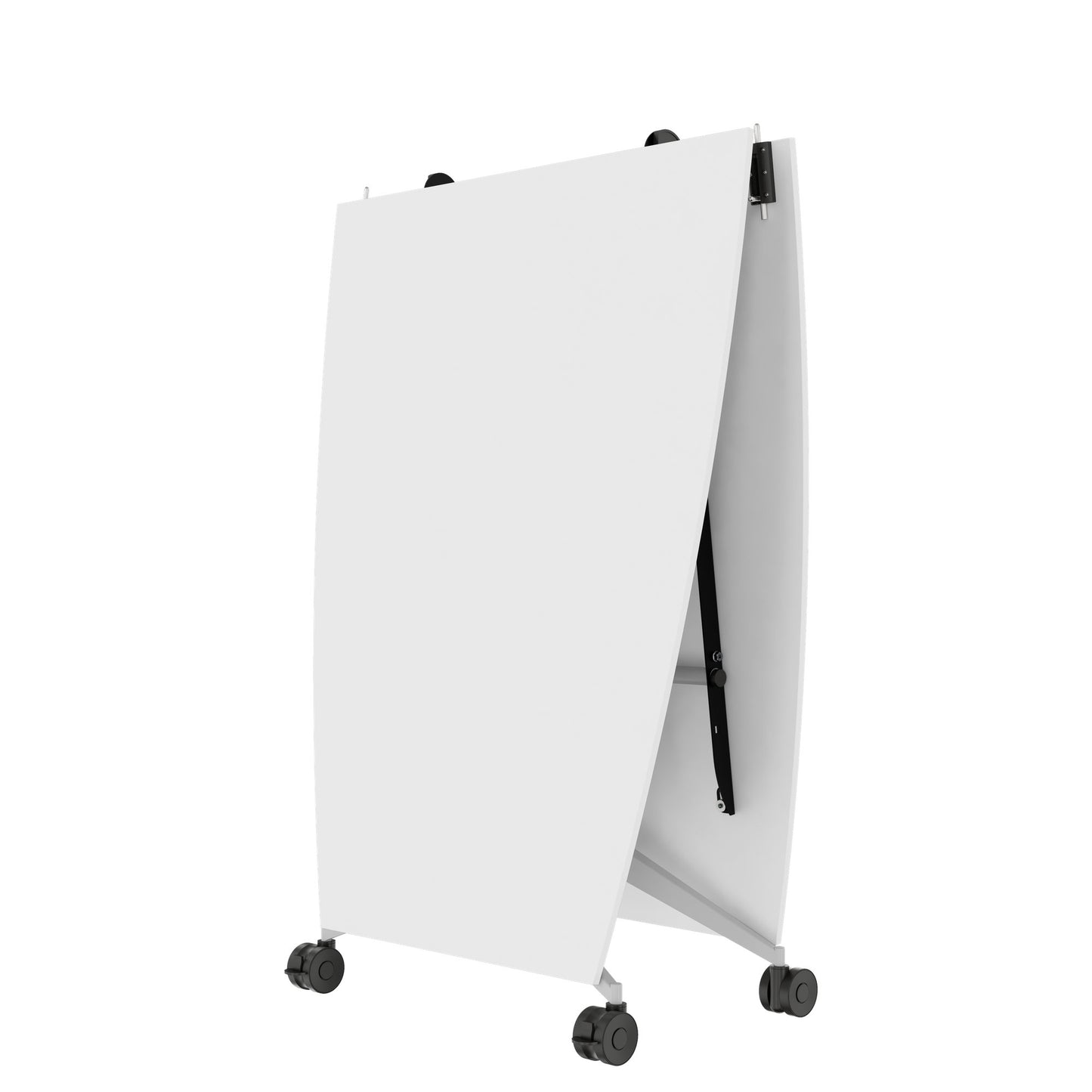MARA - TIMMY LIBRO Table de conférence | forme bateau, 3200 x 1200 mm (10 - 14 personnes), roulante, pliable, blanc