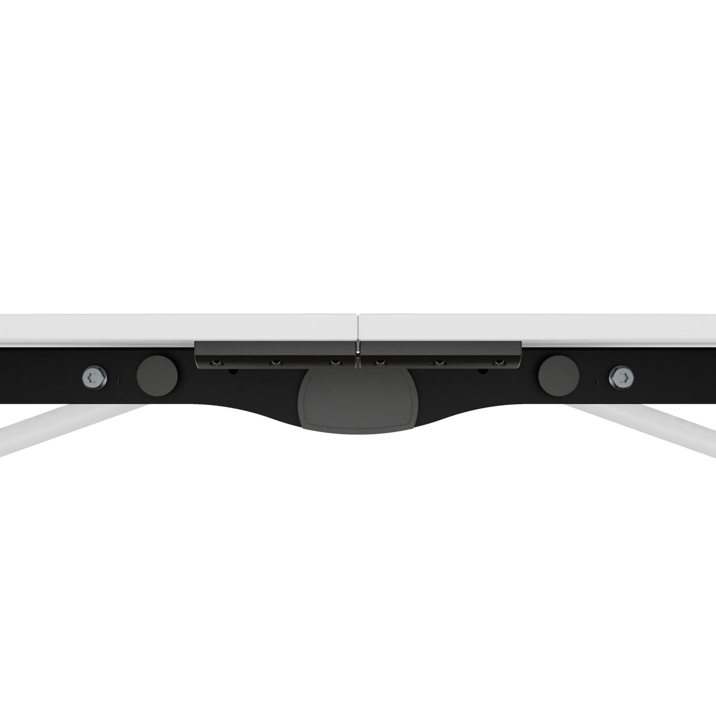 MARA - TIMMY LIBRO Table de conférence | forme bateau, 3200 x 1200 mm (10 - 14 personnes), roulante, pliable, blanc