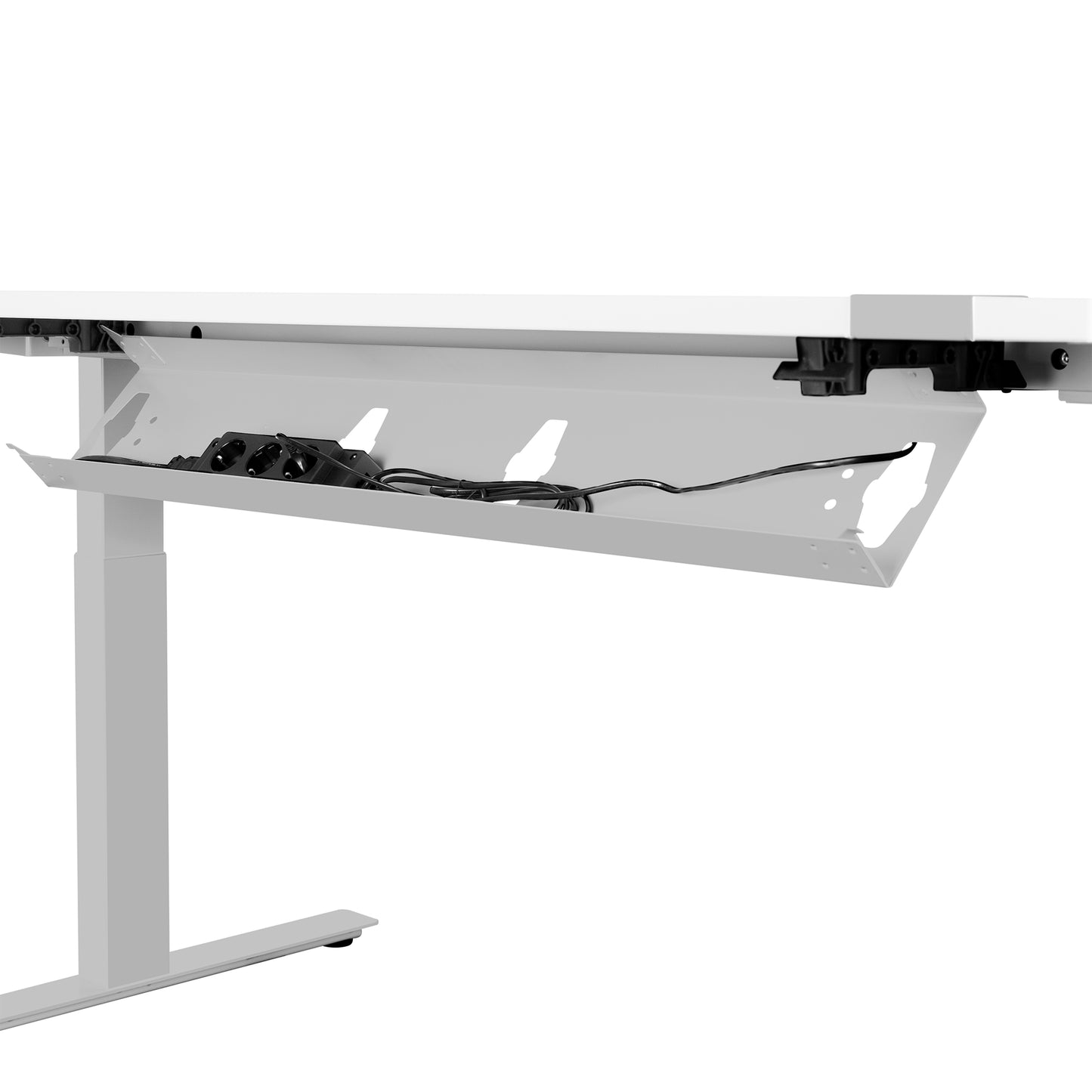 König + Neurath – Active T Motorschreibtisch | 1600 x 800 mm, elektrisch höhenverstellbar, elektrifiziert, Weiß