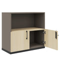 CHOICE Armadio combinato | 2 OH, 800 x 760 mm, grigio cubanite / frassino sabbia - 2 Thumbnail Image
