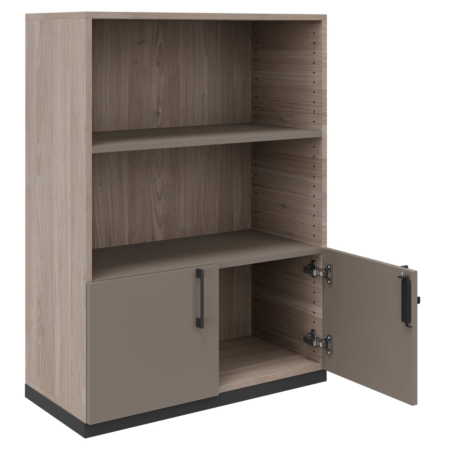 CHOICE combination cabinet | 3 OH, 800 x 1115 mm, northern oak gray / cubanite gray