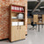 CHOICE combination cabinet | 5 OH, 800 x 1820 mm, amber oak