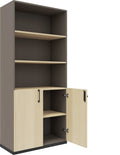 CHOICE Armadio combinato | 5 OH, 800 x 1820 mm, grigio cubanite / rovere sabbia - 2 Thumbnail Image