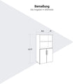 PRO Combination cabinet | 4 OH, 800 x 1510 mm, Grey - 13 Thumbnail Image