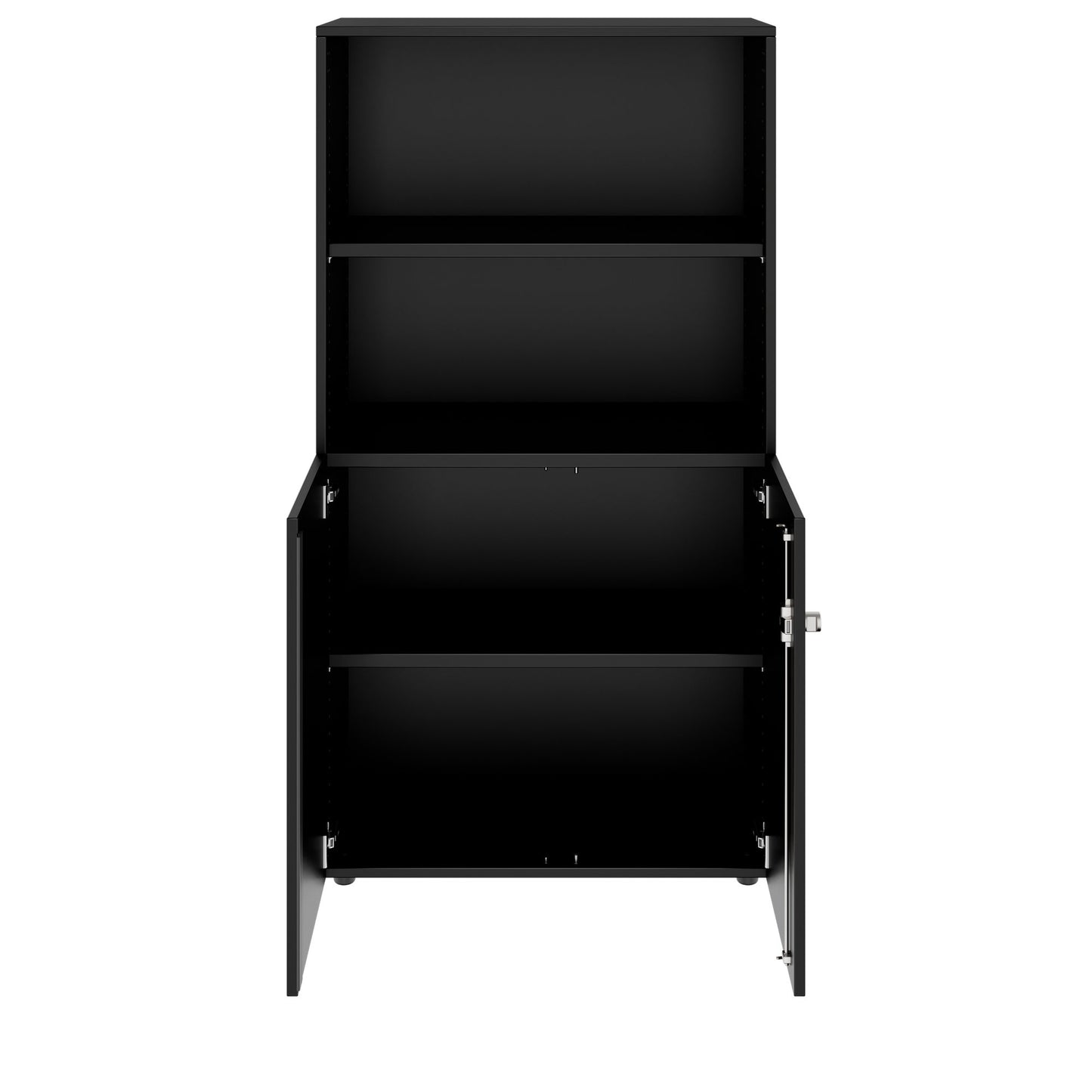 PRO combination cabinet | 4 OH, 800 x 1510 mm, black