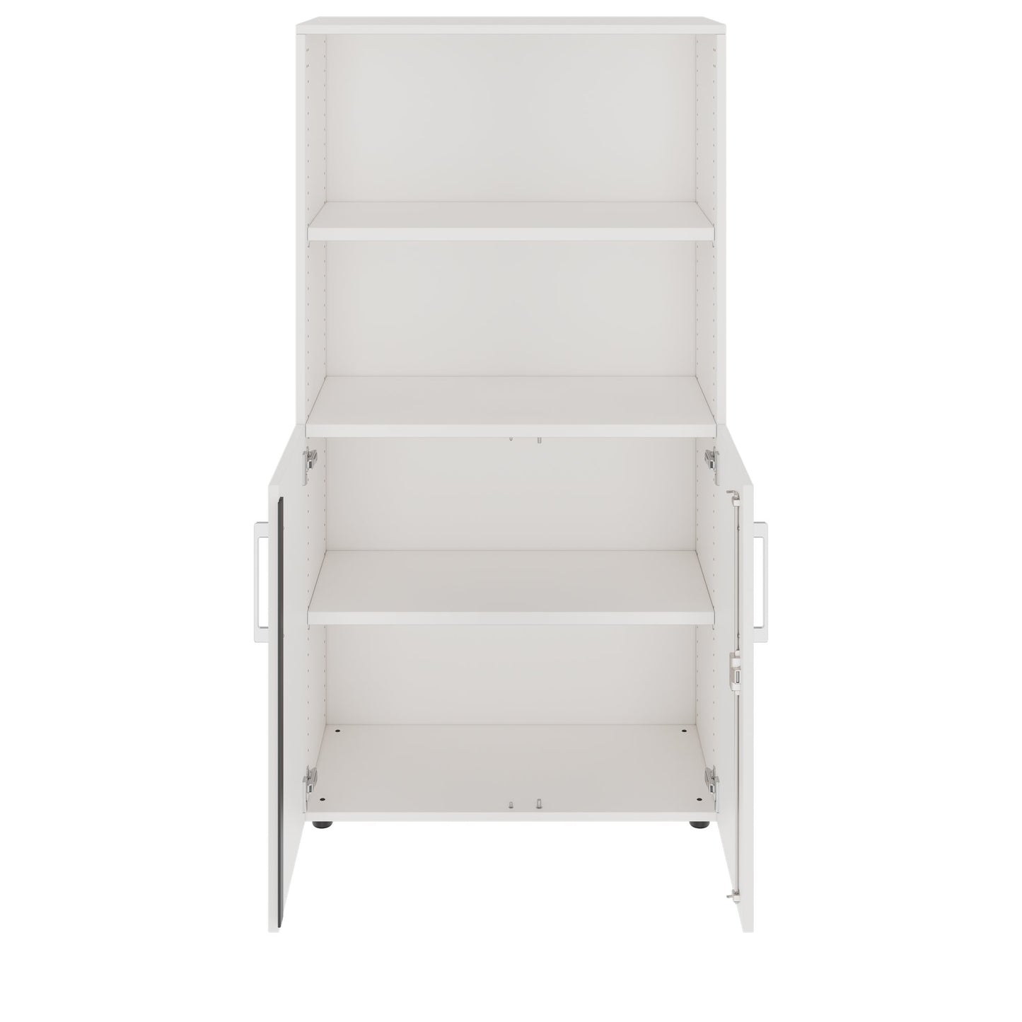 PRO Combination cabinet | 4 U, 800 x 1510 mm, white