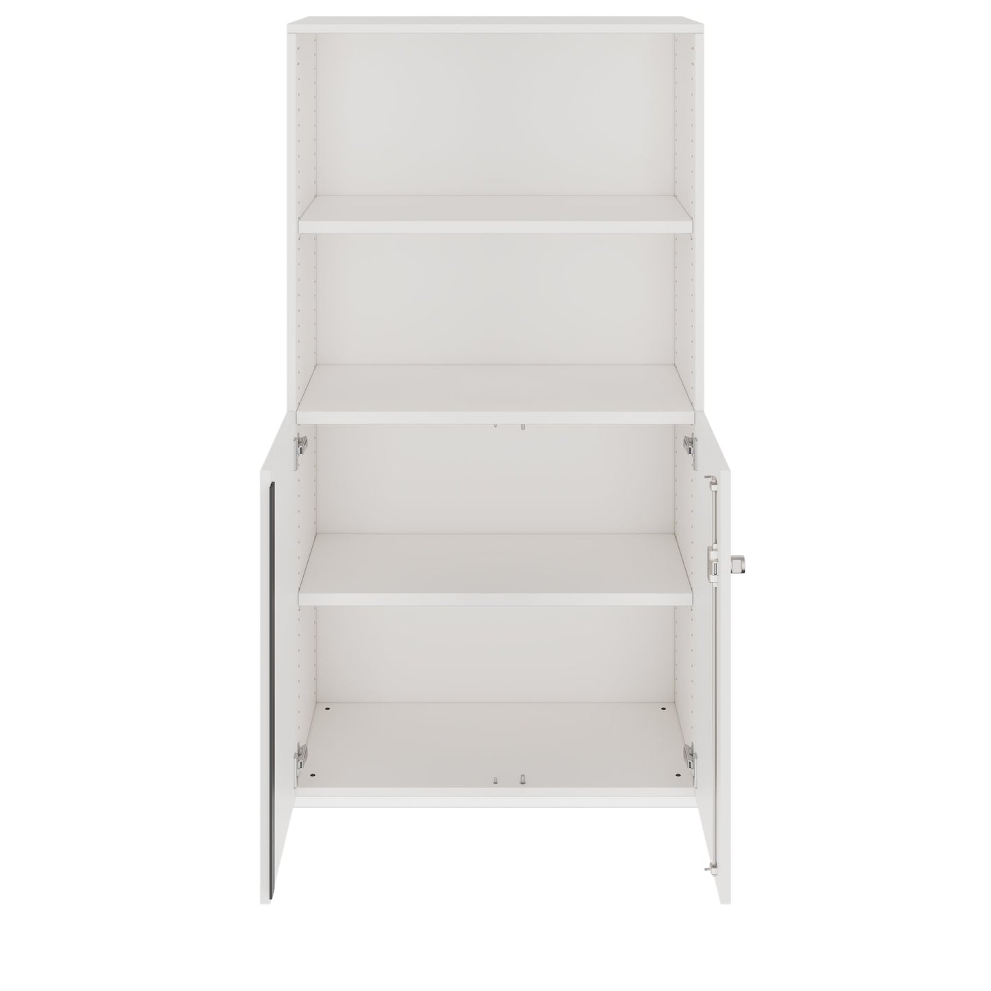 PRO Combination cabinet | 4 U, 800 x 1510 mm, white