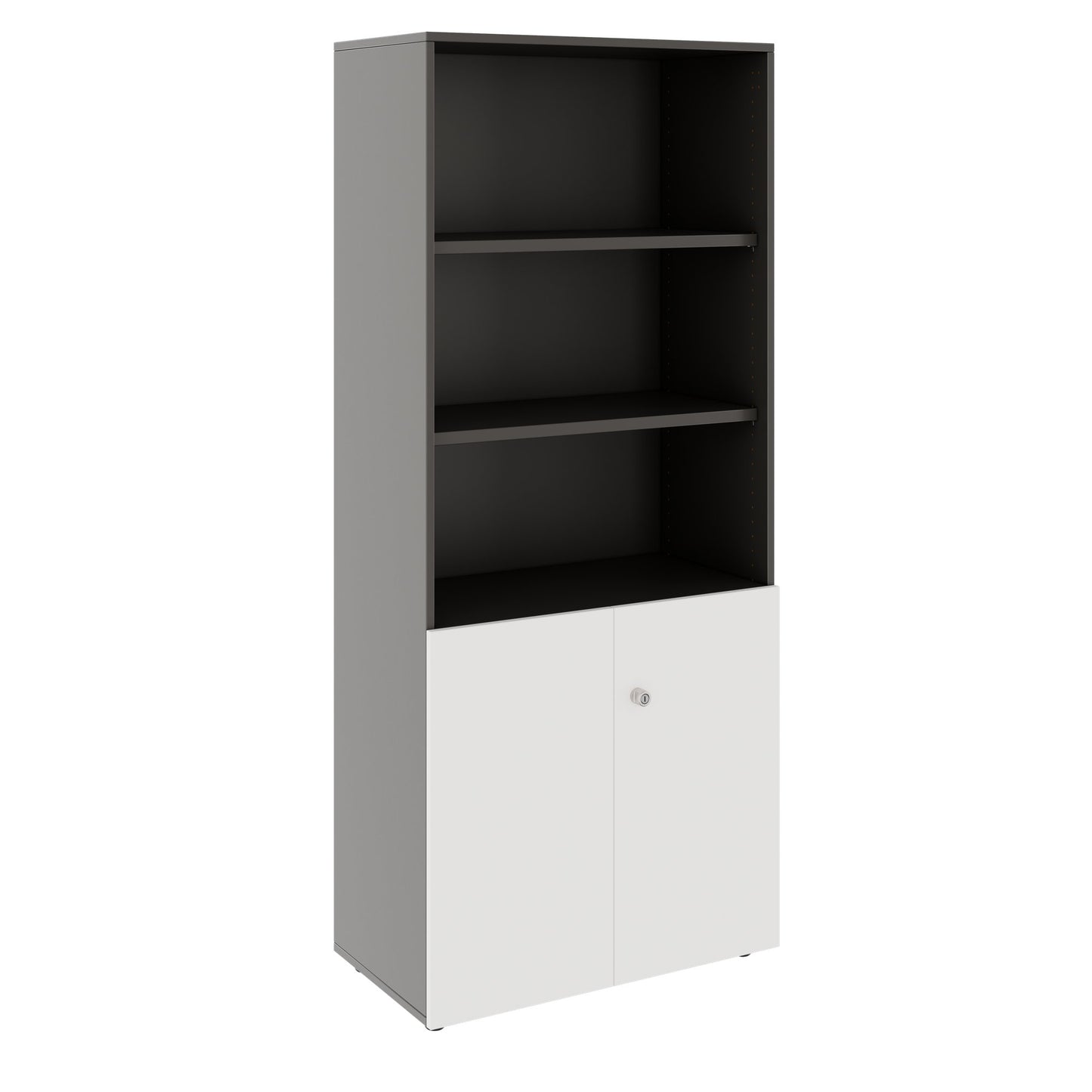 PRO Combina il cabinet | 5 OH, 800 x 1880 mm, grafite / bianco