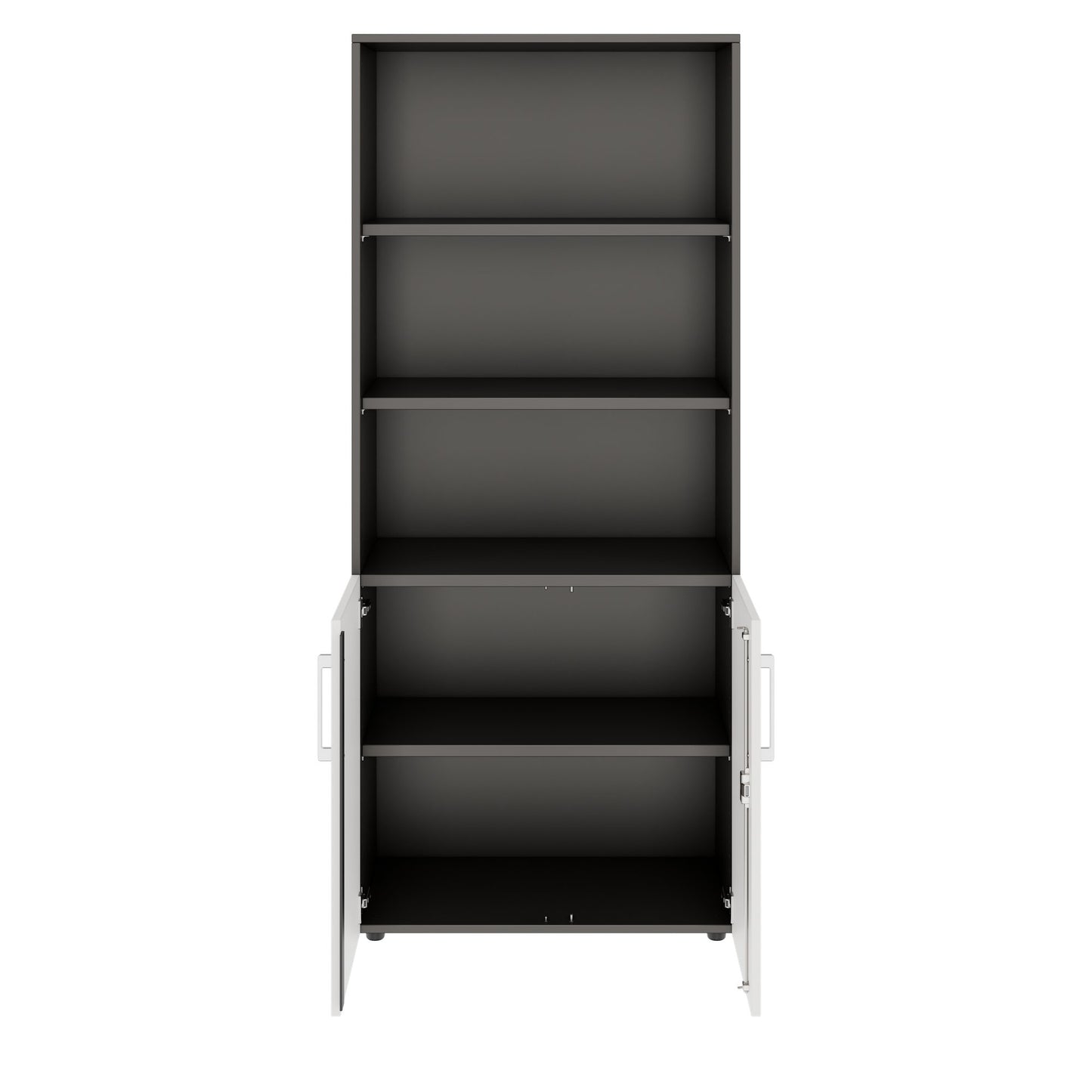PRO Combine cabinet | 5 Oh, 800 x 1880 mm, graphite / white