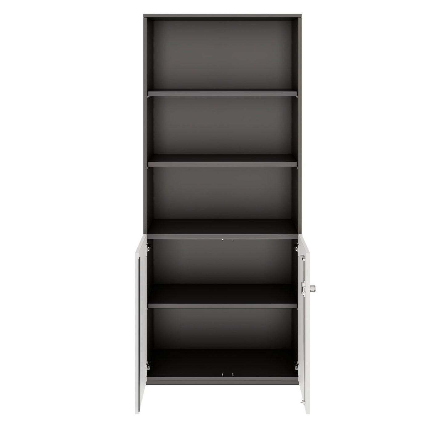 PRO Combine cabinet | 5 Oh, 800 x 1880 mm, graphite / white