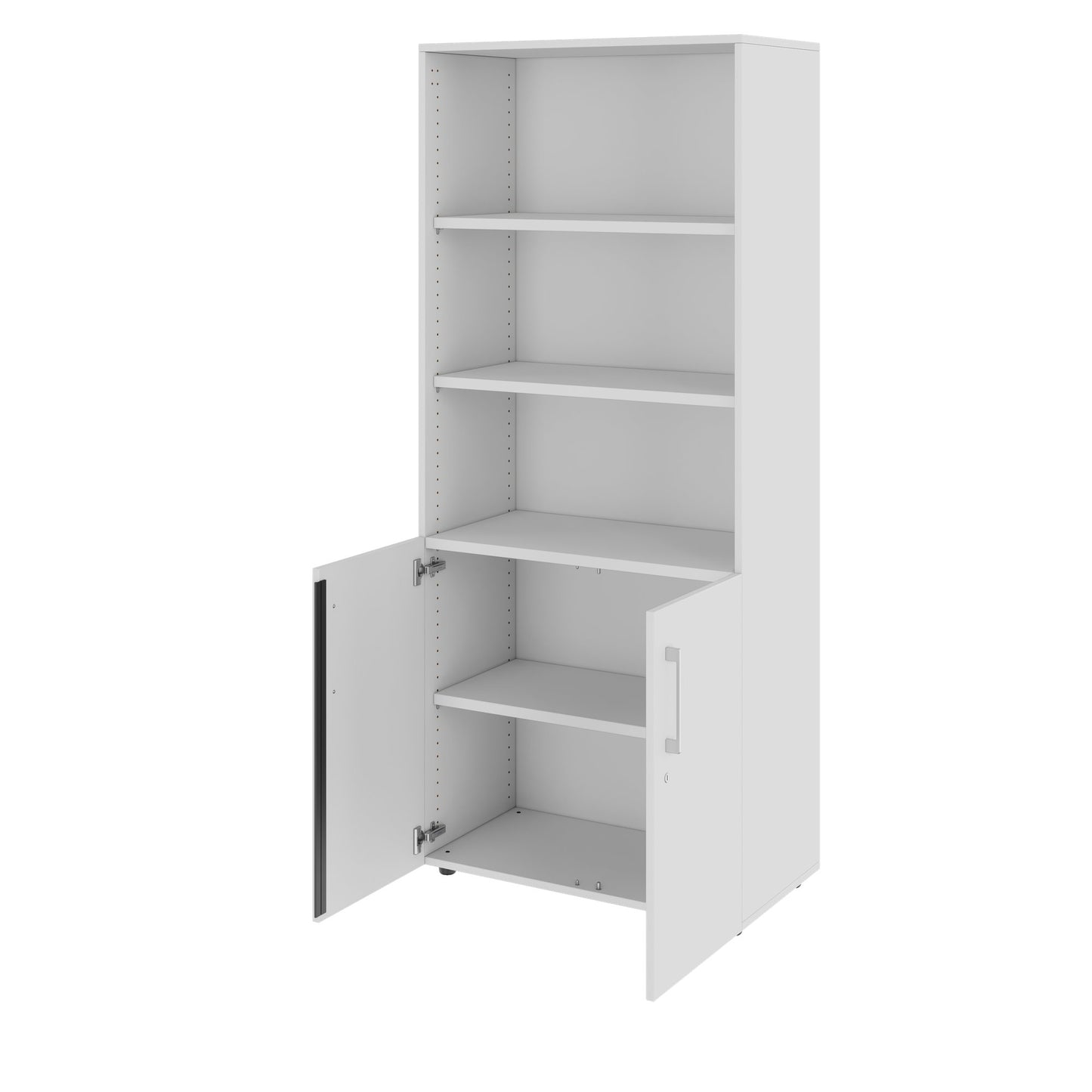 PRO combination cabinet | 5 OH, 800 x 1880 mm, gray