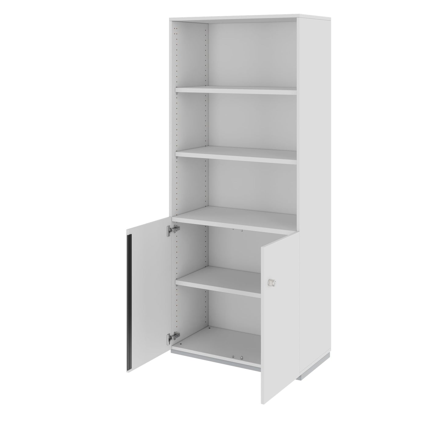 PRO combination cabinet | 5 OH, 800 x 1880 mm, gray