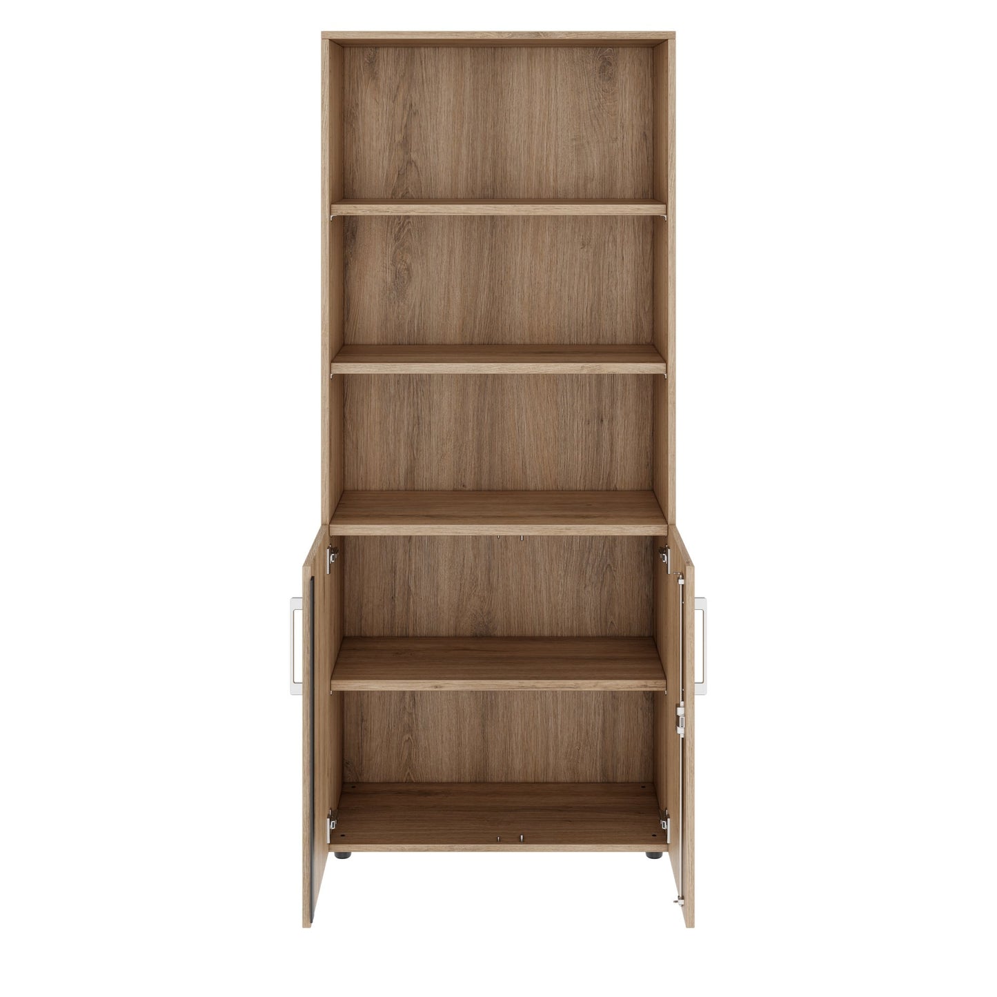 PRO combination cabinet | 5 OH, 800 x 1880 mm, natural oak