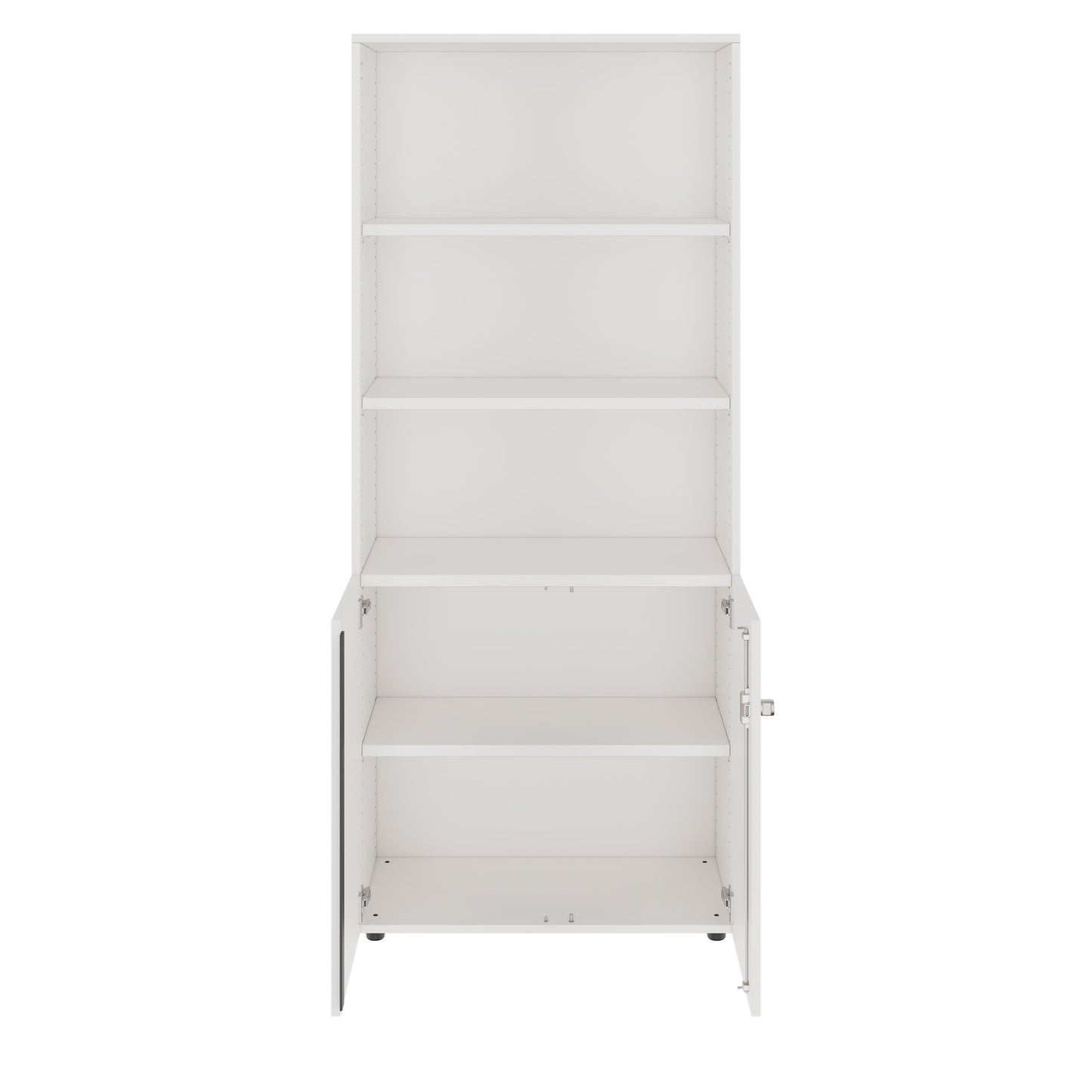 PRO Combination cabinet | 5 U, 800 x 1880 mm, white