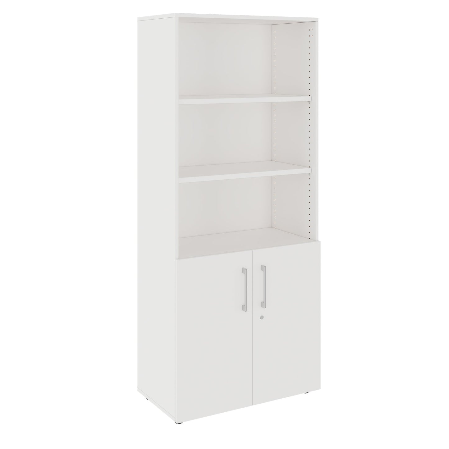 PRO Combination cabinet | 5 U, 800 x 1880 mm, white