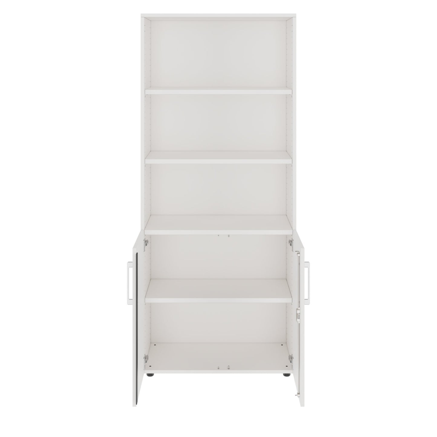 PRO Combination cabinet | 5 U, 800 x 1880 mm, white