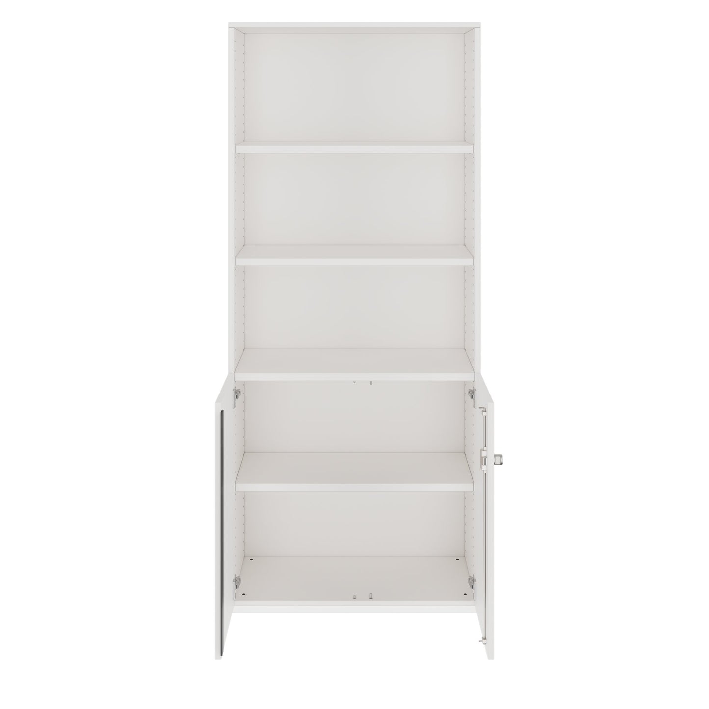 PRO Combination cabinet | 5 U, 800 x 1880 mm, white