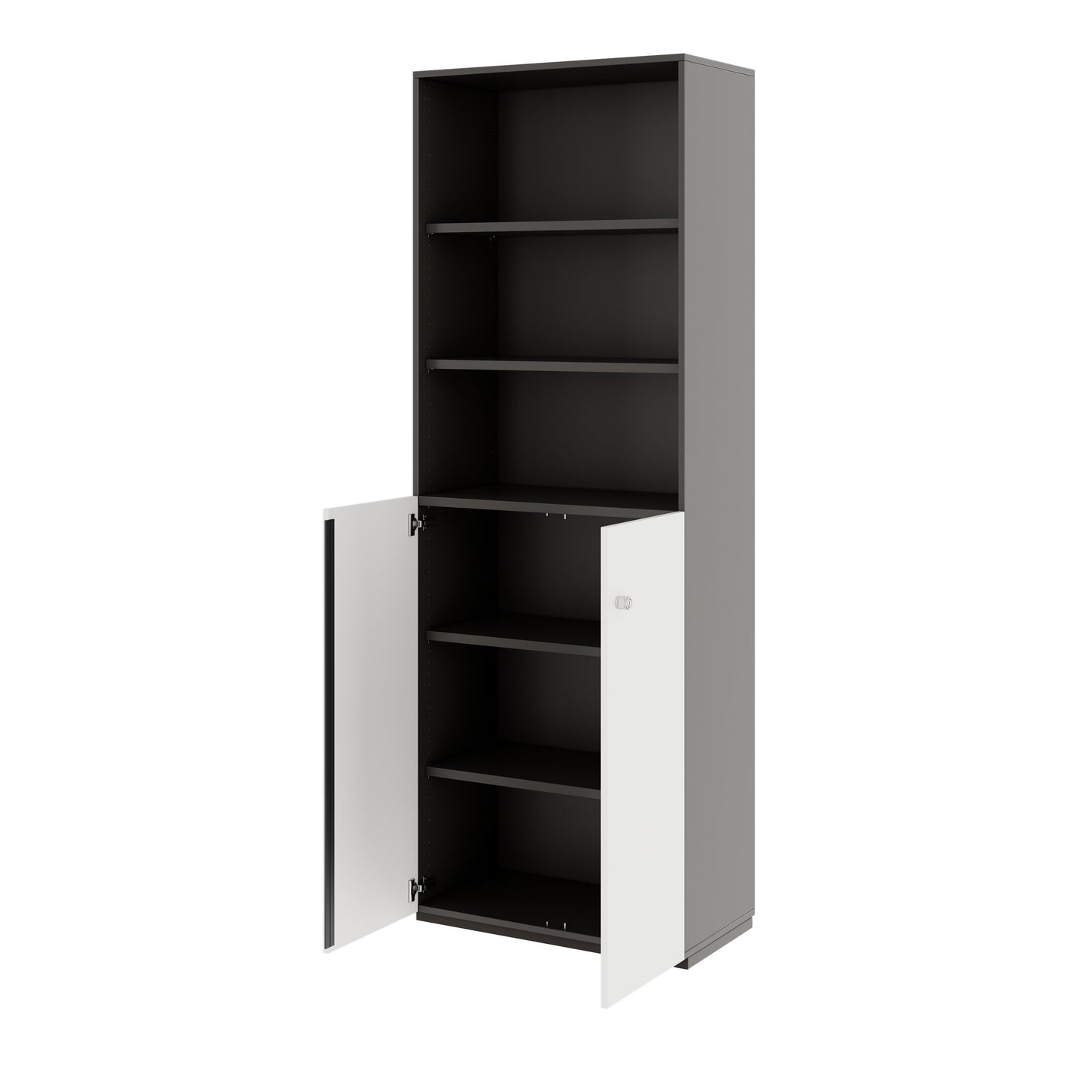 PRO Combine cabinet | 6 Oh, 800 x 2250 mm, graphite / white