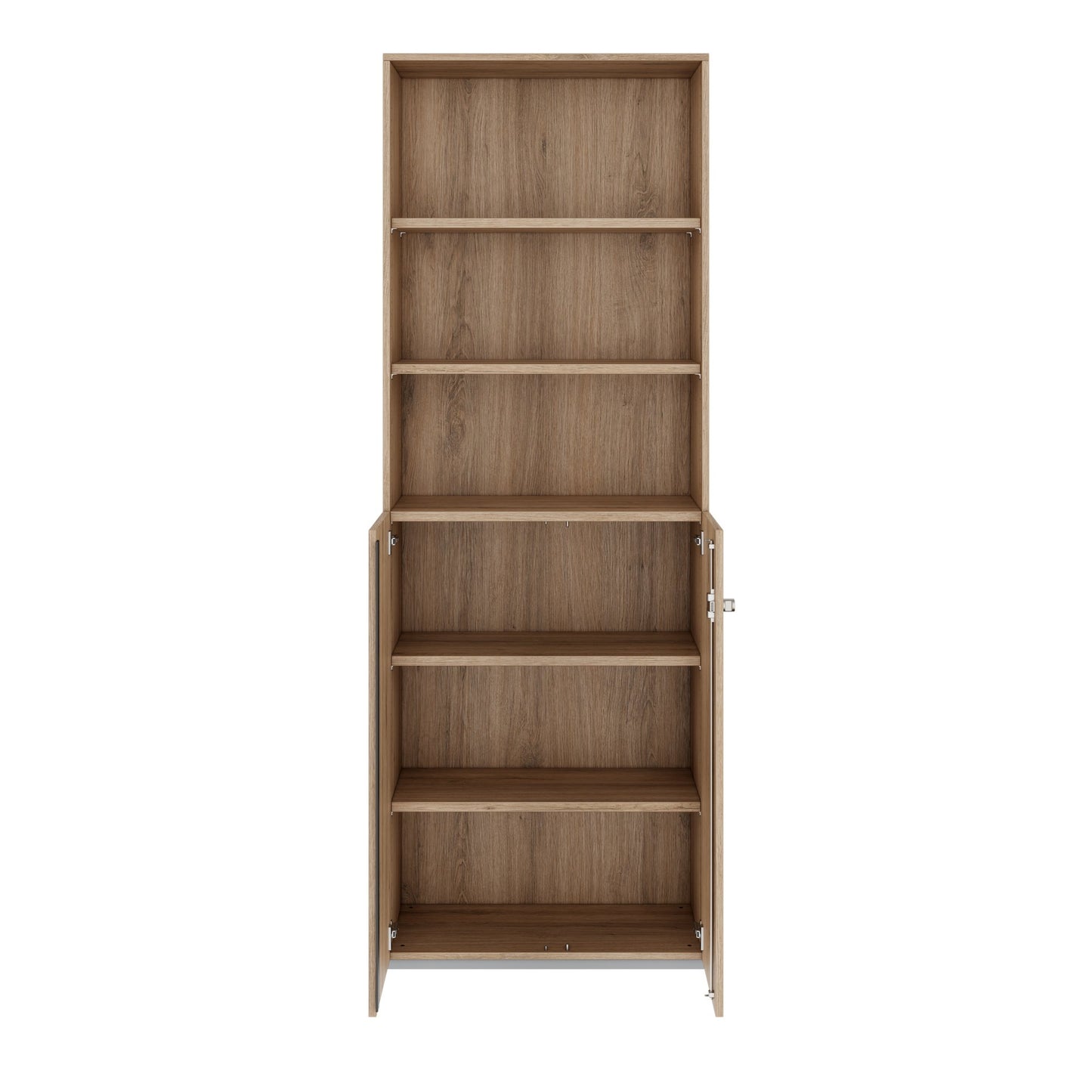 PRO combination cabinet | 6 OH, 800 x 2250 mm, natural oak