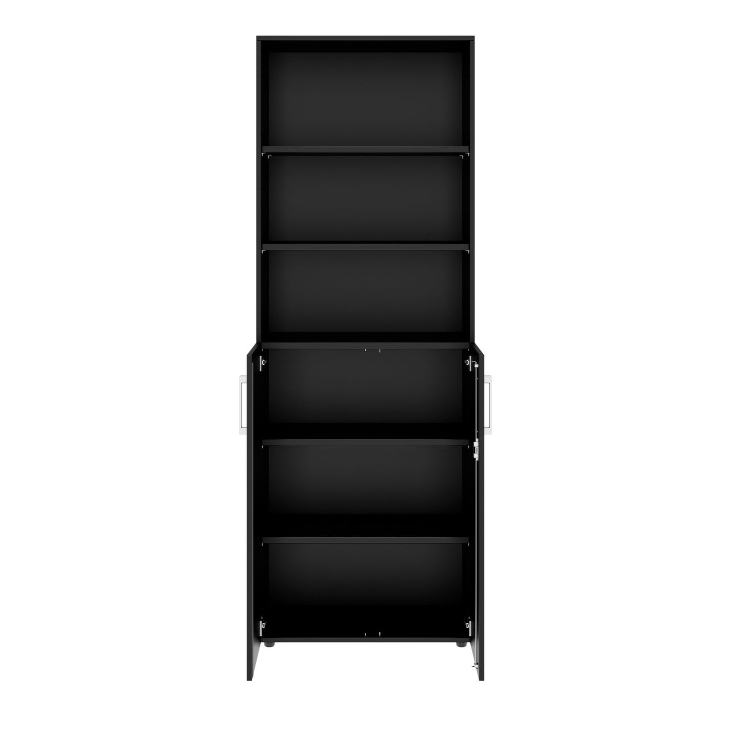 PRO combination cabinet | 6 OH, 800 x 2250 mm, black