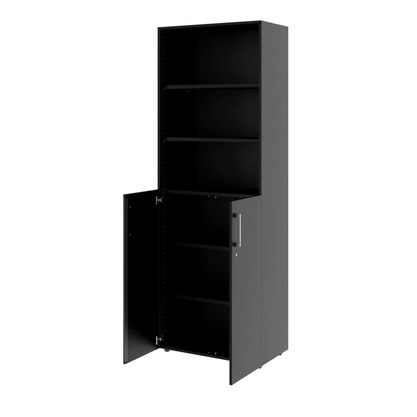 PRO combination cabinet | 6 OH, 800 x 2250 mm, black