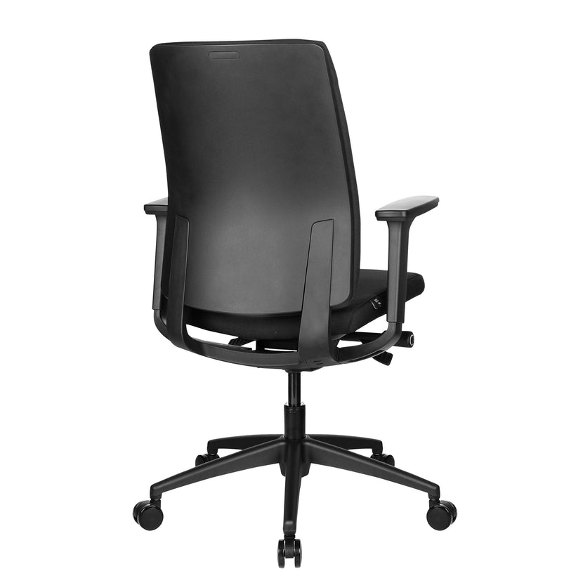 VIX B Chaise swinging de bureau | Pad complet | Accoudoirs 3D | Noir